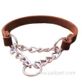 pet item safety Pure cowhide genuine leather collar